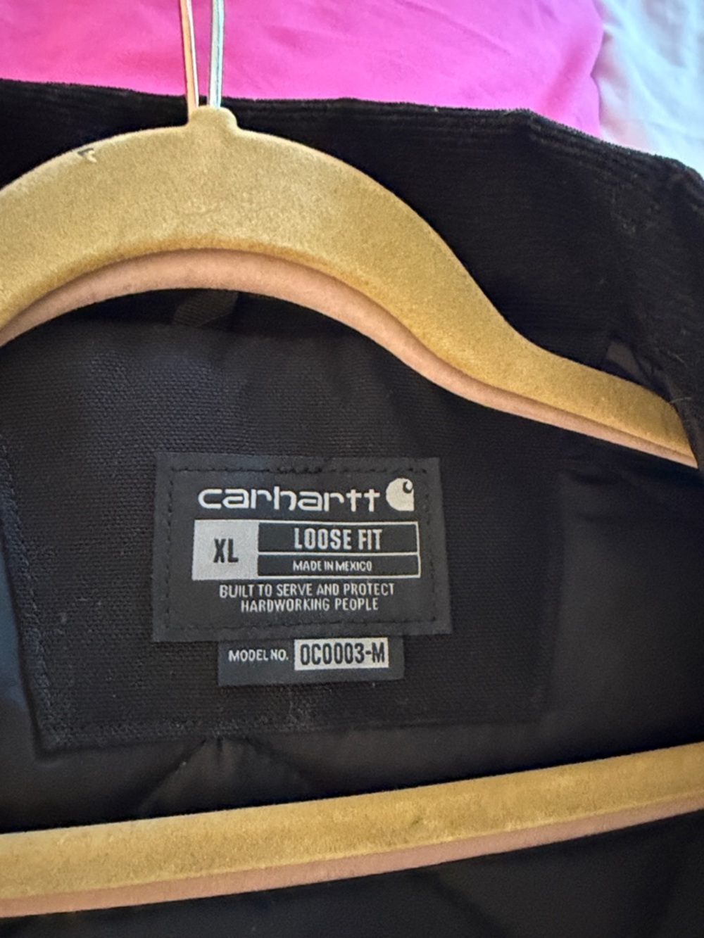 Carhartt Black Duck Canvas Work Jacket with Chest Patch - Picture 3 of 4